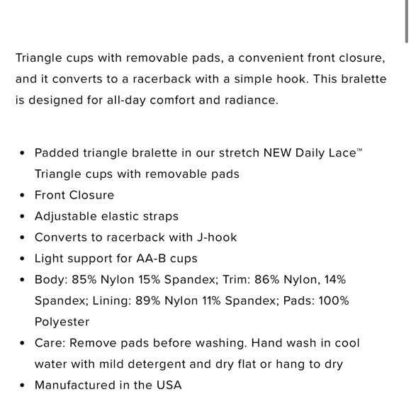 Hanky Panky Daily Lace Convertible Padded Bralette - Picture 3 of 10